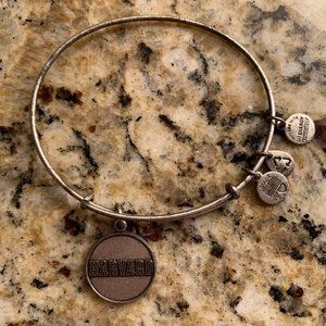 Harvard Alex and Ani Expandable Silver Bracelet